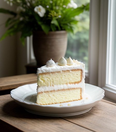White Chocolate Whisper Cake recipe image