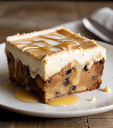 White Chocolate and Peanut Bread Pudding - Bon Appetit recipe image