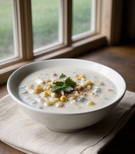 White-Corn Chowder - Country Living recipe image