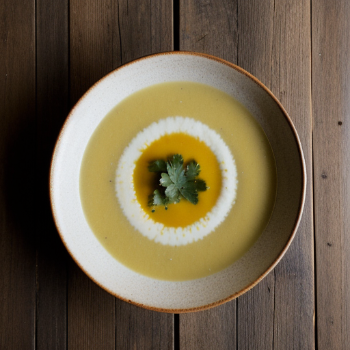 White Corn Soup With Poblano Chili Puree - Bon Appetit recipe image