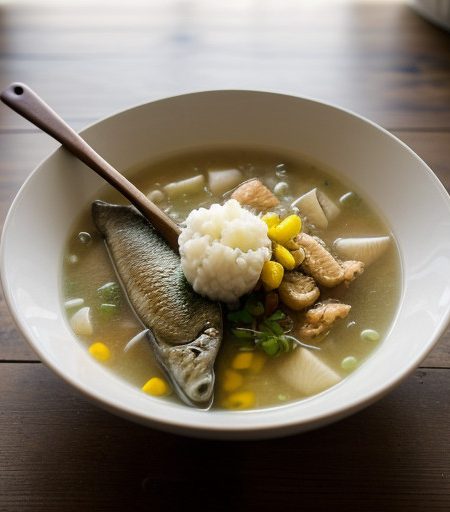 White Fish Pieces in Soup recipe image