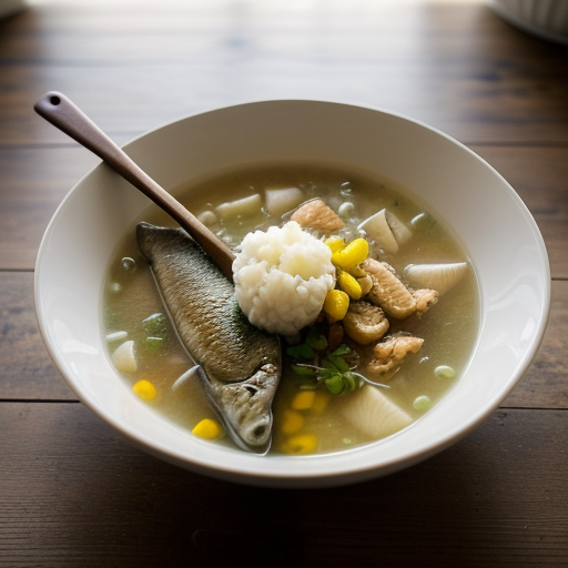White Fish Pieces in Soup recipe image