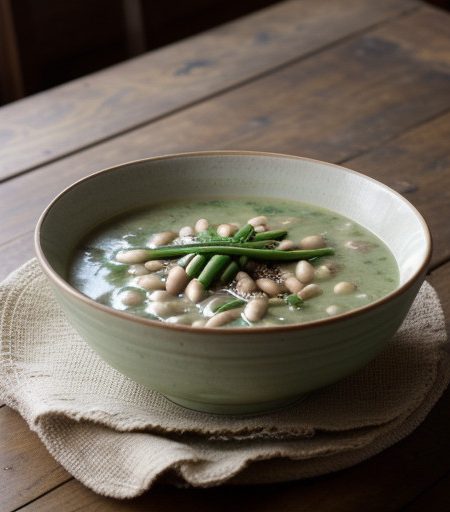 White & Green Bean Soup recipe image