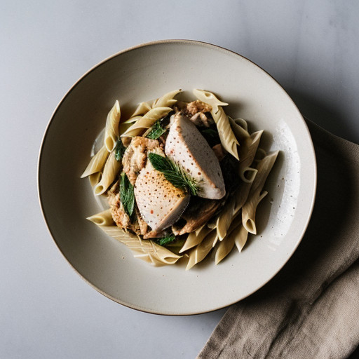 White Wine Pasta Sauce With Chicken recipe image