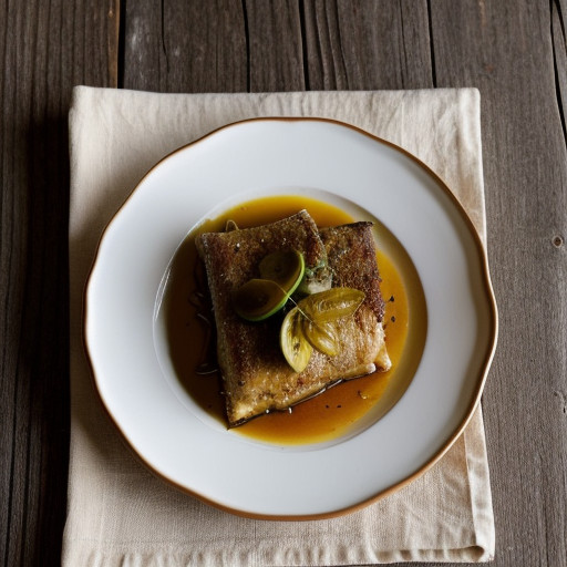 Whitefish Baked W/ Fiddlehead Ferns recipe image