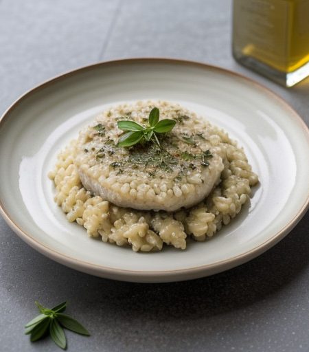 Whitefish With Leek Risotto recipe image