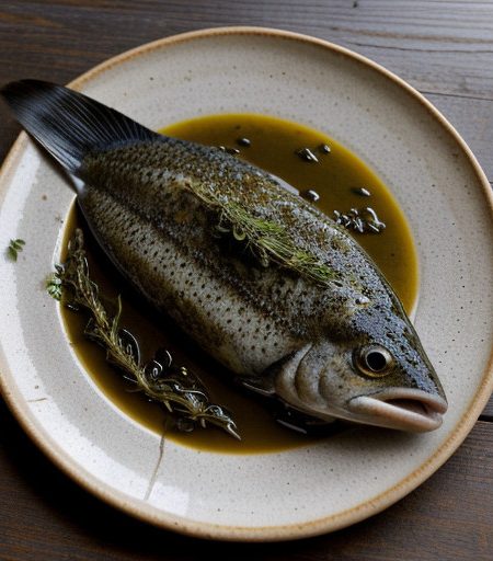 Whole Flounder With Herb Marinade recipe image