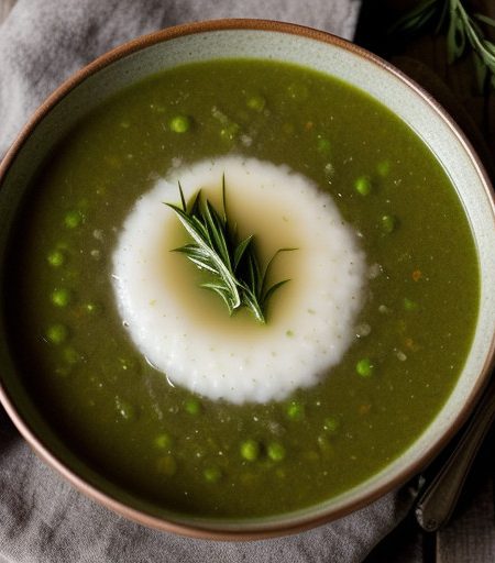 Whole Pea Soup With Fresh Tarragon recipe image