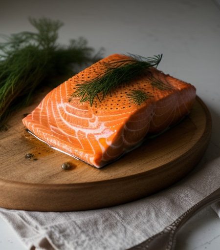 Whole Salmon With Dill Sauce recipe image