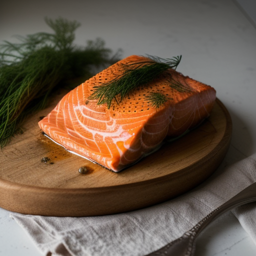 Whole Salmon With Dill Sauce recipe image