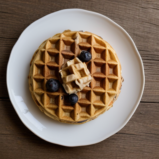 Whole Wheat Blueberry Waffles recipe image