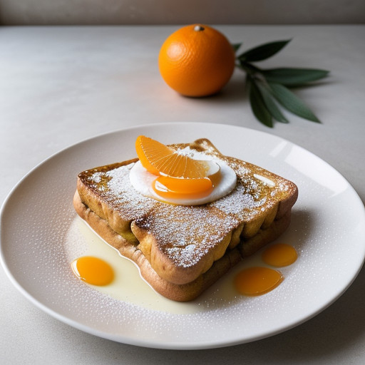 Whole-Wheat French Toast With Orange Slices recipe image