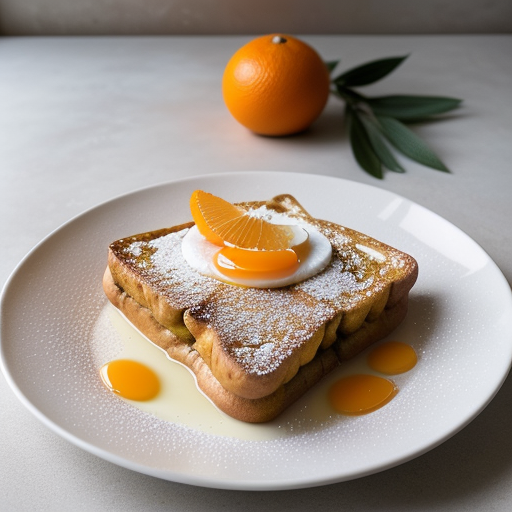 Whole-Wheat French Toast With Orange Slices recipe image