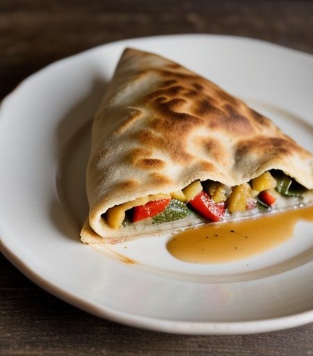 Whole Wheat Ratatouille Calzone- Part 2 recipe image