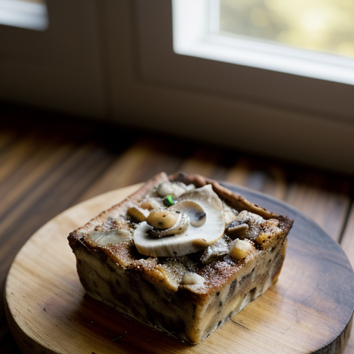 Wild Mushroom Bread Pudding recipe image