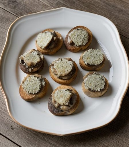 Wild Mushroom Crostini - Martha Stewart Livin recipe image