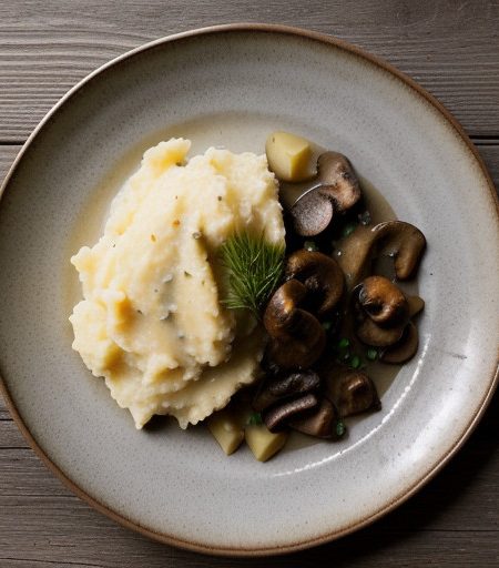 Wild Mushroom Mashed Potatoes recipe image