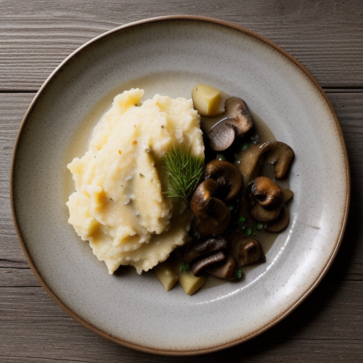 Wild Mushroom Mashed Potatoes recipe image
