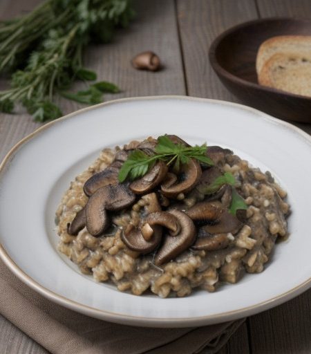Wild Mushroom Risotto (Fine Cooking recipe image