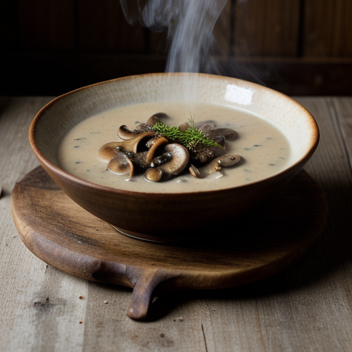 Wild Mushroom Soup With Sherry recipe image