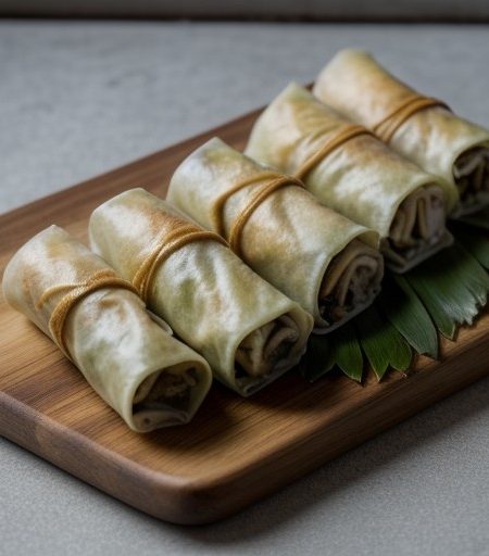 Wild Mushroom Spring Rolls recipe image