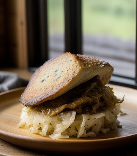 Wild Pig on Sauerkraut recipe image