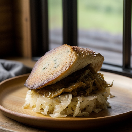 Wild Pig on Sauerkraut recipe image