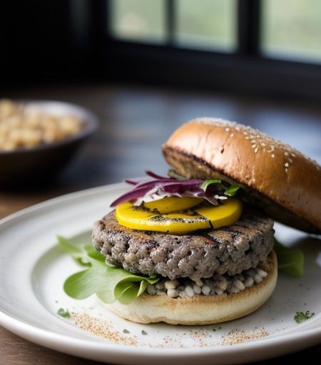 Wild-Rice Burger recipe image