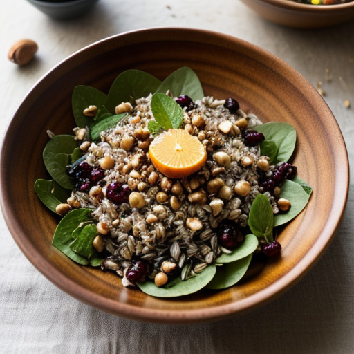 Wild Rice & Hazelnut Salad recipe image