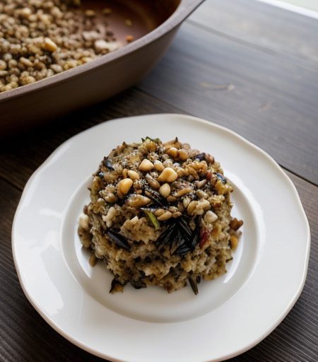 Wild Rice-Pine Nut Stuffing recipe image