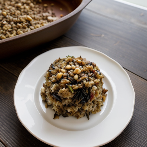 Wild Rice-Pine Nut Stuffing recipe image
