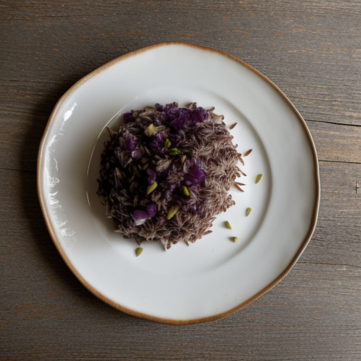 Wild Rice With Amethyst Onions recipe image