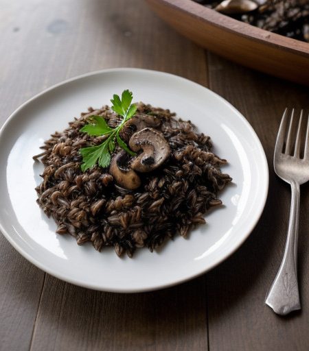 Wild Rice With Mushrooms (Canadian recipe image