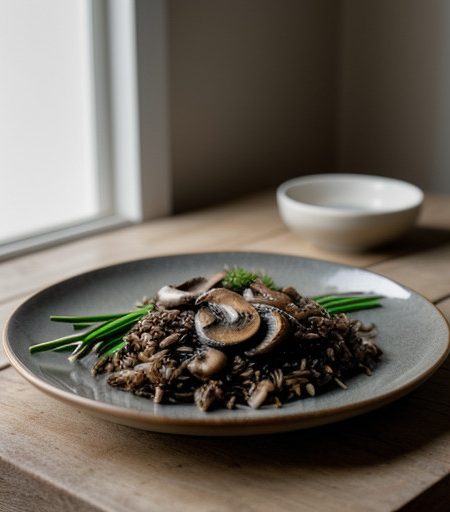 Wild Rice With Mushrooms recipe image