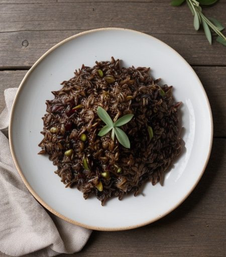 Wild Rice With Red Onions recipe image