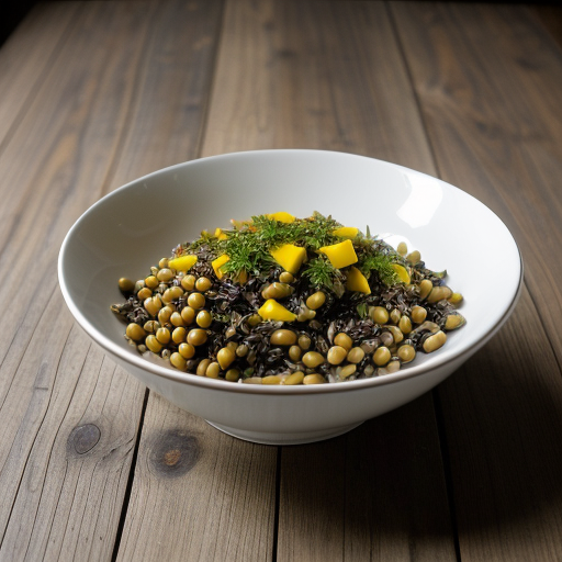 Wild Rice, Yellow Pepper, and Black-Eyed Pea Salad recipe image