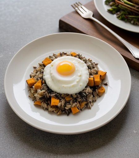 Wild Rice and Sweet Potatoes Quick Lunch  recipe image