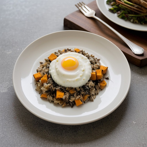 Wild Rice and Sweet Potatoes Quick Lunch  recipe image