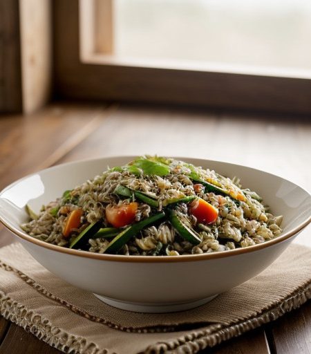 Wild Zucchini Rice Salad recipe image