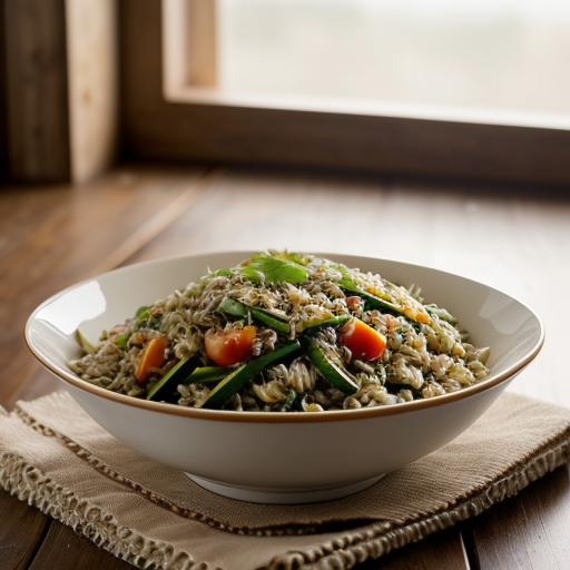Wild Zucchini Rice Salad recipe image
