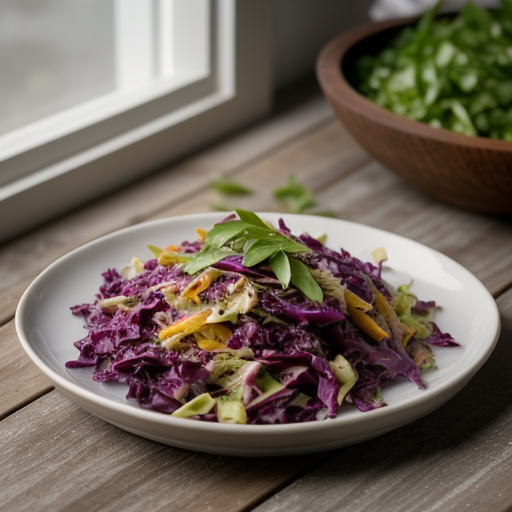 Wilted Red-Cabbage Slaw recipe image