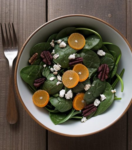 Wilted Spinach Salad (From My Garden recipe image