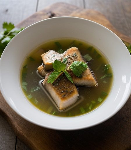 Wine Fish Chunks in Broth recipe image