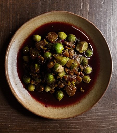 Wine & Honey Glazed Sprouts recipe image