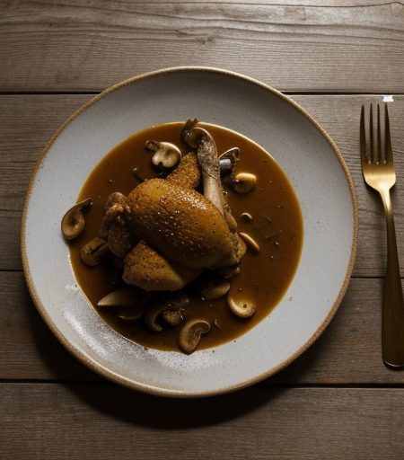 Wined Chicken in Deluxe Gravy recipe image