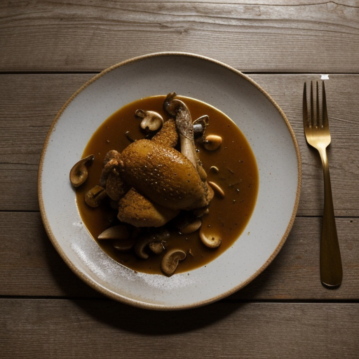 Wined Chicken in Deluxe Gravy recipe image