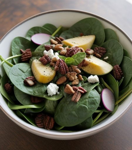 Winter Spinach Salad-Martha Stewart Living recipe image