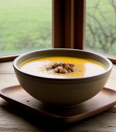 Winter Squash, Apple and Walnut Soup recipe image