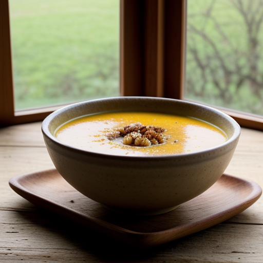 Winter Squash, Apple and Walnut Soup recipe image