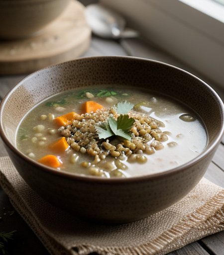 Winter Vegetable & Barley Soup recipe image